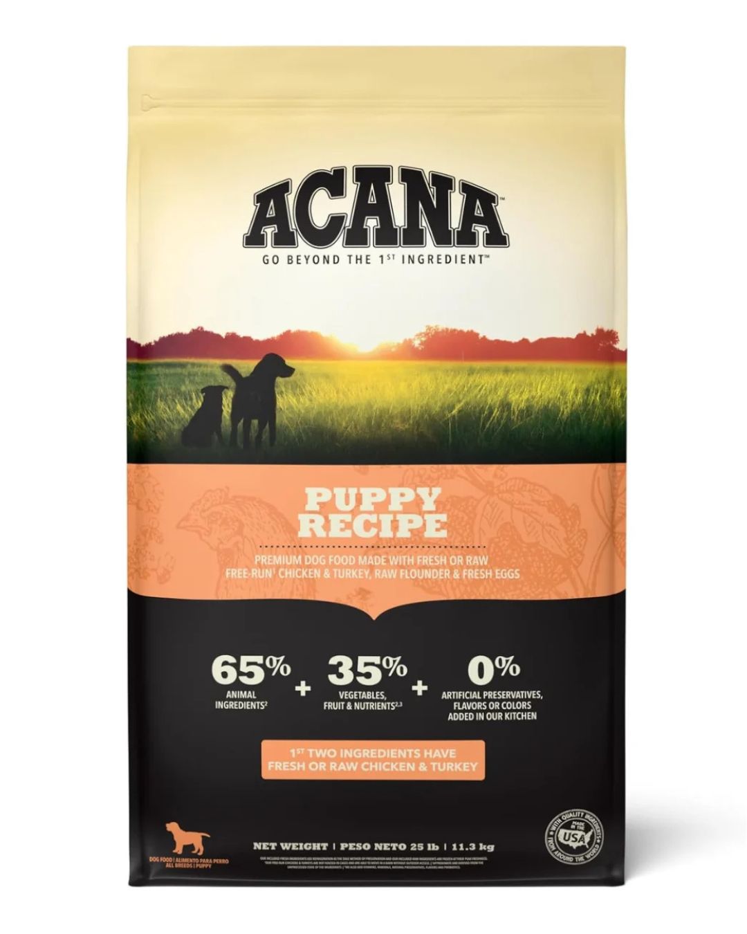 Acana Puppy Recipe, alimento seco Para cachorros de 2Kg