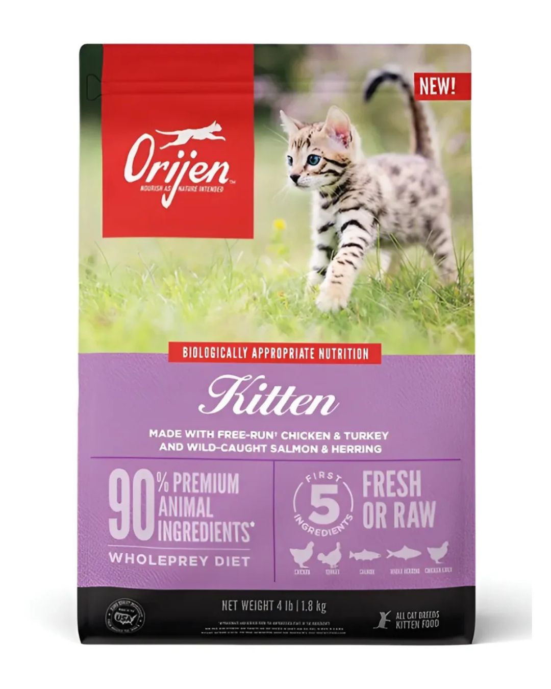 Orijen Kitten 1.8Kg Alimento para gatos pequeños