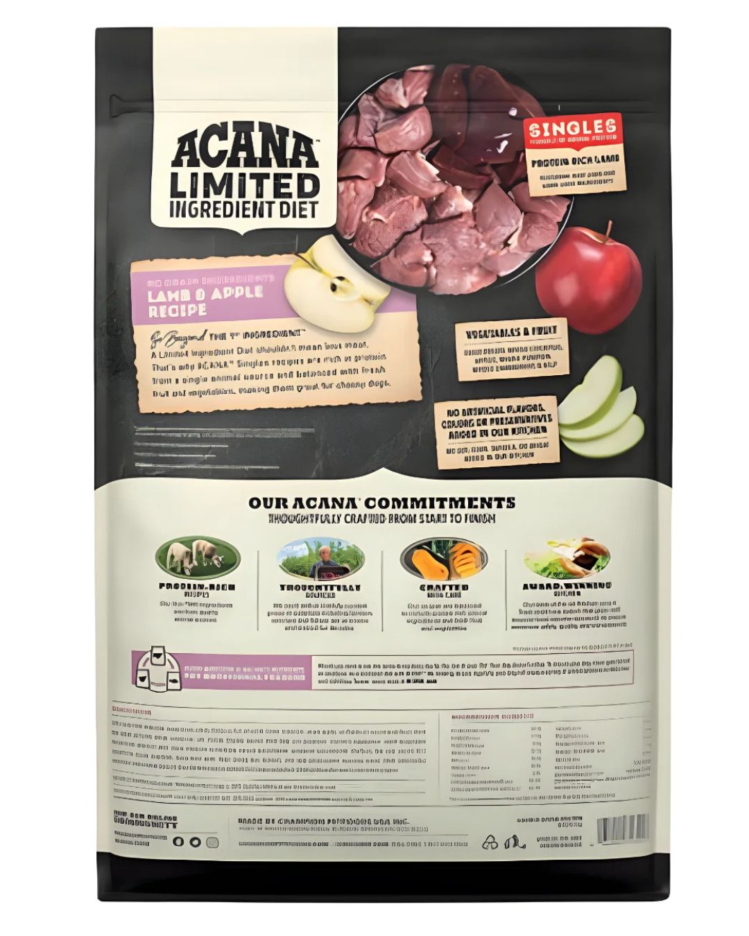 Acana Lamb and apple, alimento seco para perro