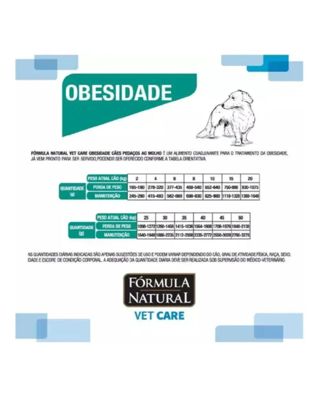 Formula Natural Obesidade Pate, Alimento humedo perro 270g