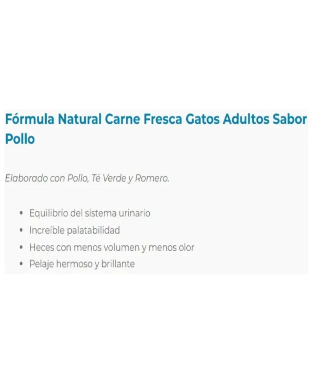 Formula Natural Frango Para Gato Adulto